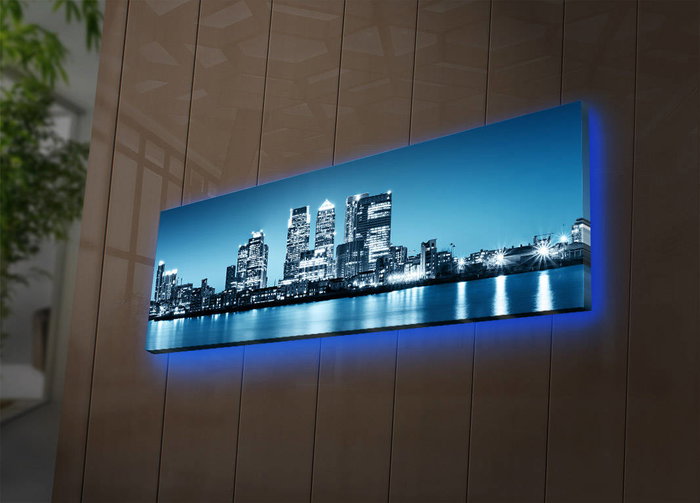 Wallity Lienzo Decorativo Iluminado con LEDs Multicolor 30x90 cm Wallity Lienzo Decorativo Iluminado con LEDs Multicolor 30x90 cm